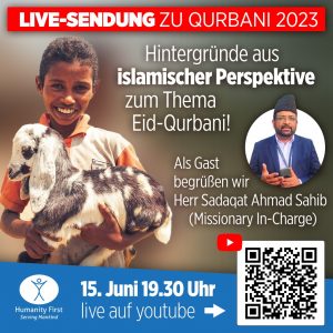 LIVE-SENDUNG zum Thema Qurbani/Tieropfer LIVE-SENDUNG zum Thema Qurbani/Tieropfer
